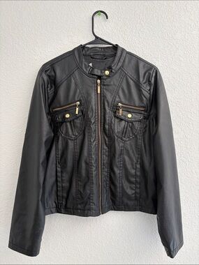 New Look Black Faux Leather Jacket